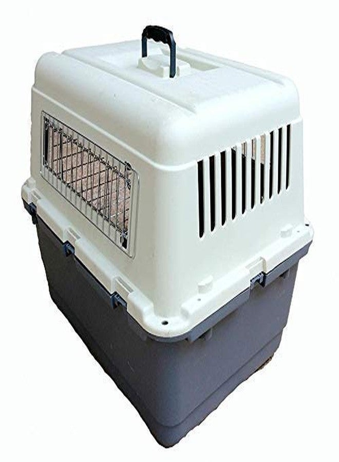 Smart Pups IATA Approved Plastic Flight Cage for Pets, Dog Flight Cage -Grey and White Flight cage for Dogs (24 inch) - Image 2